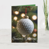 Grüne Golfsaison - Grüße Weihnachten (Vorderseite)