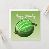 Grüne Goosebeere Karte (Vorderseite/Rückseite Beispiel)