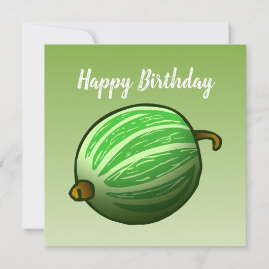 Grüne Goosebeere Karte (Vorderseite)