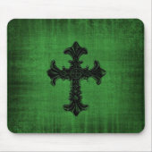 Grüne gotische Mausunterlage Mousepad (Vorne)