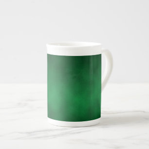 Grüne gotische Ombre-Hintergrundkunst Porzellantasse