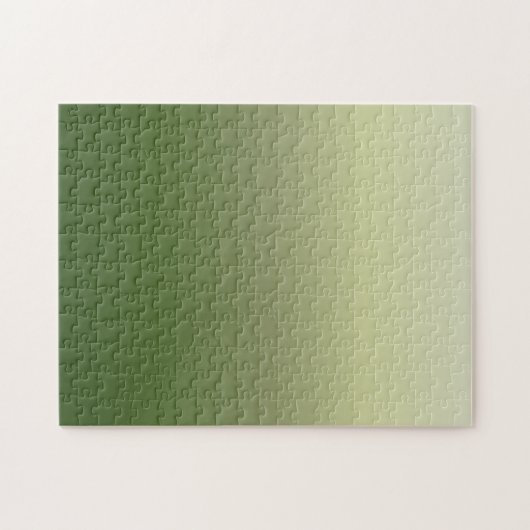 Grüne Gradient Minimal Design schwierig Puzzle (Horizontal)