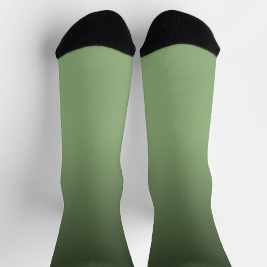 Grüne Gradient Ombré Crew Socken (Oben)
