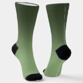 Grüne Gradient Ombré Crew Socken (Gewinkelt)