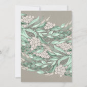 Grüne Graduation Einladung (Rückseite)