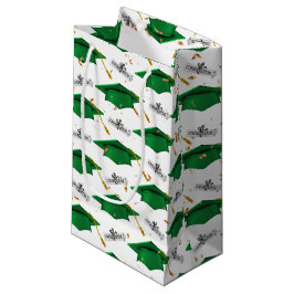 Grüne Graduierungsklammern mit Diplomen Kleine Geschenktüte