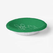 Grüne Graduierungspartei Pappteller (Gewinkelt)