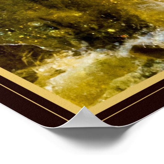 Grüne Granate I gemstone Fraktal Art Poster (Ecke)