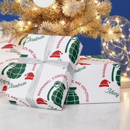 Grüne Granate Weihnachtspapier Geschenkpapier (Feiertage)
