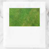 Grüne Gras Textur Rechteckiger Aufkleber (Tasche)