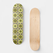 Grüne Gräser aus bittkörnigen Olive Skateboard (Vorderseite)