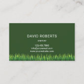 Grüne Graslandschaften für Rasenpflege-Sprinkler-L Visitenkarte (Rückseite)