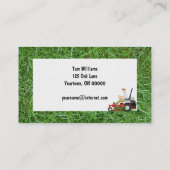 Grüne Graslandschaften Visitenkarte (Rückseite)