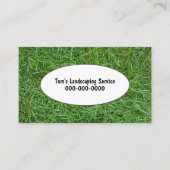 Grüne Graslandschaften Visitenkarte (Vorderseite)