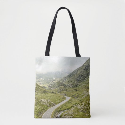 GRÜNE GRASS FELD UND BERG TASCHE (Vorderseite)