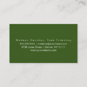 Grüne Grass-Visitenkarte für moderne Rasendienste Visitenkarte (Rückseite)