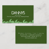 Grüne Grass-Visitenkarte für moderne Rasendienste Visitenkarte (Vorne/Hinten)