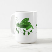 Grüne Grasshopper Kaffeetasse (Vorderseite Links)