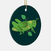 Grüne Grasshopper Keramikornament (Rechts)
