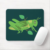 Grüne Grasshopper Mousepad (Mit Mouse)