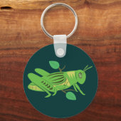 Grüne Grasshopper Schlüsselanhänger (Vorderseite)