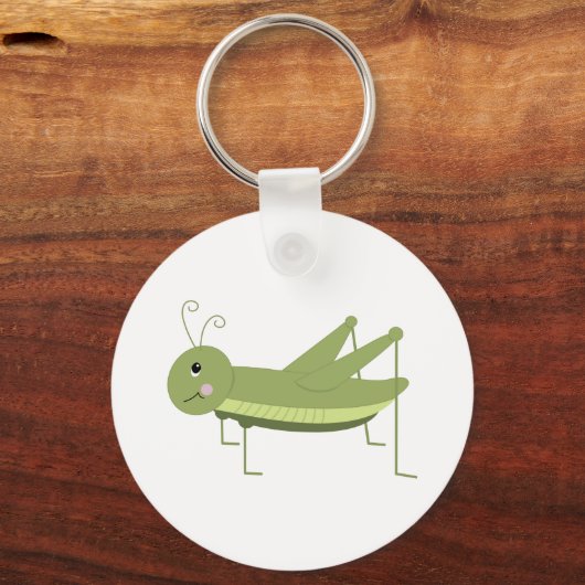 Grüne Grasshopper Schlüsselanhänger (Vorderseite)