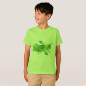 Grüne Grasshopper T-Shirt (Vorne ganz)