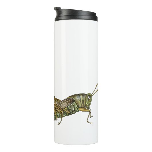 Grüne Grasshopper Thermosbecher (Nach rechts gedreht)