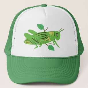 Grüne Grasshopper Truckerkappe