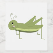 Grüne Grasshopper Weinetikett (Einzelnes Label)