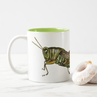 Grüne Grasshopper Zweifarbige Tasse