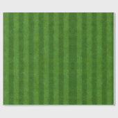 Grüne Grasstruktur von einem Fußballfeld Geschenkpapier (Flach)