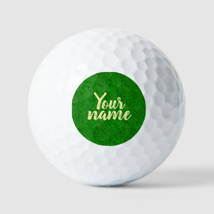 Grüne Grastextur von einem Fußballfeld Golfball