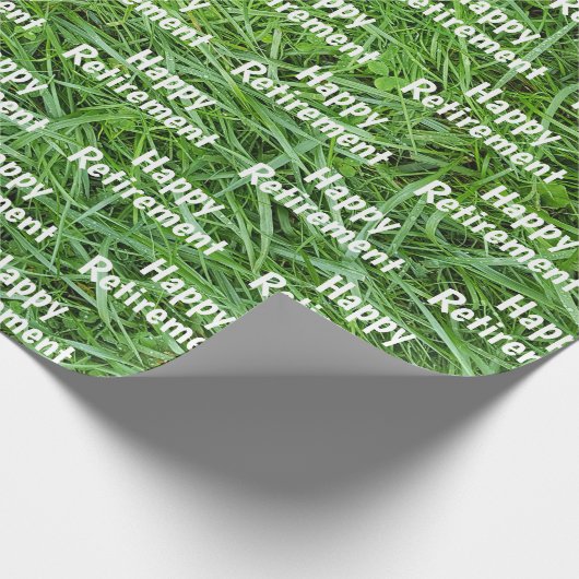 Grüne Grasversorgung Geschenkpapier (Ecke)