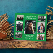 Grüne Gratulationen der High School Graduate Foto Fotoplatte (Seite)