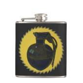 Grüne Grenade Flachmann (Vorderseite)