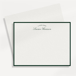 Grüne Grenze Elegante Moderne Stationery Note Card Einladung