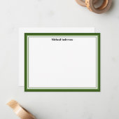 Grüne Grenze klassisch Personalisiert Mitteilungskarte (Vorderseite/Rückseite Beispiel)