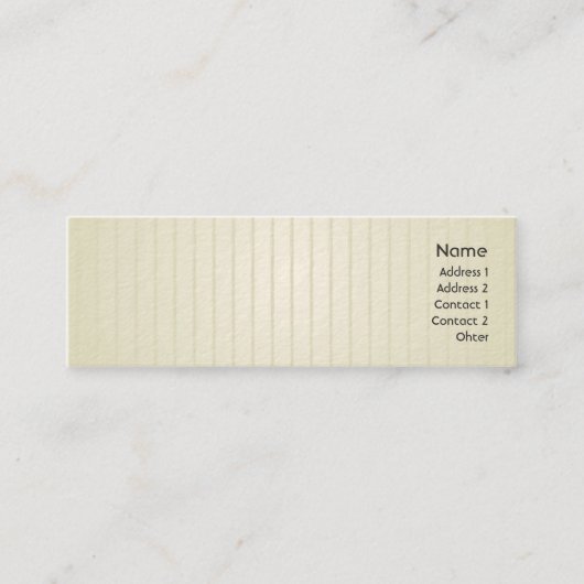 Grüne Grenzen - dünn Mini Visitenkarte (Vorderseite)