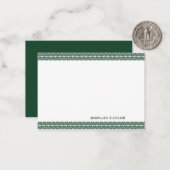 Grüne Grenzen Personalisierte Mitteilungskarten (Vorderseite/Rückseite Beispiel)