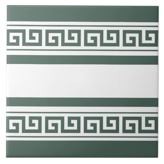 Grüne griechische Keramik Fliese (Vorderseite)