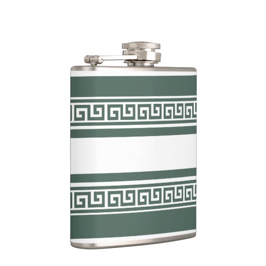 Grüne griechische Schlüsselflasche Flachmann (Rechts)