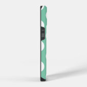 Grüne große Punkte iPhone 7+ Hülle (Rechte Seite)