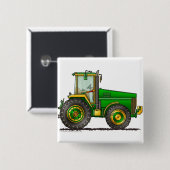 Grüne große Traktor-Buttone Button (Vorne & Hinten)