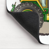 Grüne große Traktor-Mausunterlagen Mousepad (Ecke)
