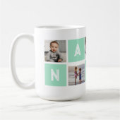 Grüne Großmutter 5 Foto Collage Nana Kaffeetasse (Links)