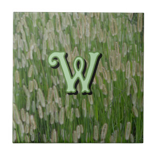 Grüne Großsaaten Fliese