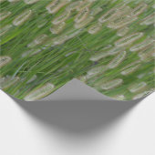 Grüne Großsaaten Geschenkpapier (Ecke)