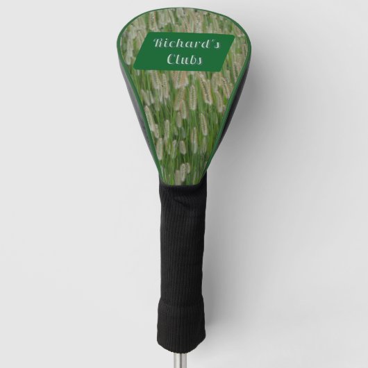 Grüne Großsaaten Golf Headcover (Vorderseite)