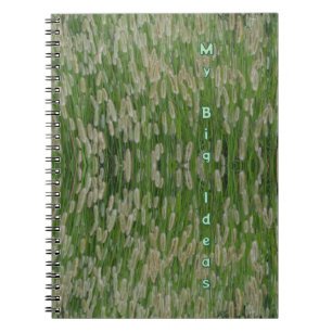 Grüne Großsaaten Notizblock